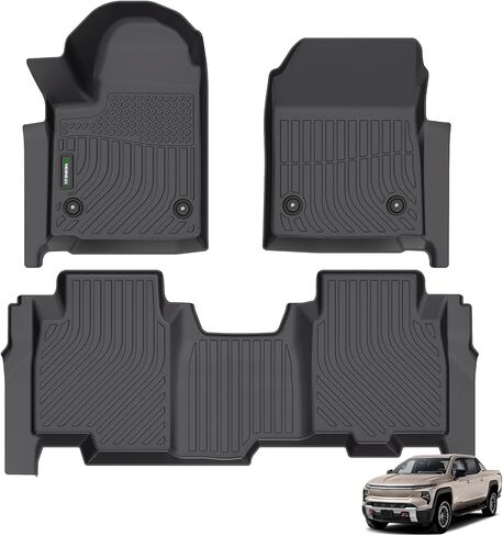 ANBINGO-Floor Mats & Cargo Liner for 2012-2017 Chevy Equinox & GMC Terrain/Terrain Denali (Not for Equinox EV) All Weather Floor Mats for Equinox,Terrain Accessories Black in Saudi Arabia