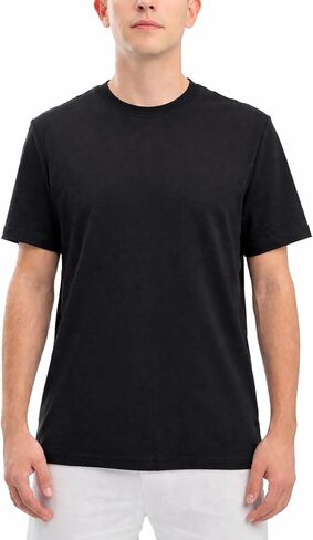 Men’s Heavyweight T-Shirt – Thick Premium Quality, Non See-Through, Slim Fit Crew Neck in Saudi Arabia