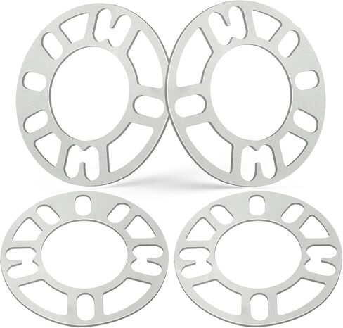 فواصل عجلات عالمية من Wdmiya، فاصل ألومنيوم مصبوب بسمك 10 مم لمعظم 4 عجلات و5 عجلات، PCD 98 مم إلى 120 مم، 4x100 4x108 4x110 4x112 4x114.3 5x4.5 5x120 مركبة بنمط مسامير متعددة in Kuwait