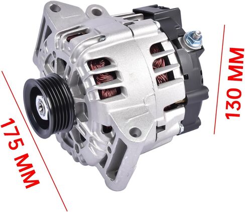 بديل مولد GELUOXI 12 فولت 120 أمبير لسيارة Buick Regal 2012-2016 Chevy Equinox 2010-2015 2.4L L4 145cid 13588328 11459N in Saudi Arabia