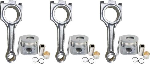 3 مجموعة 31A1901024 31B19-01023 31A17-08400 31A17-07100 MM433921 ​​STD مجموعة كبّاس وقضيب توصيل متوافق مع محرك Mitsubishi S3L S3L2 in Kuwait