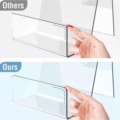 2 Pack Acrylic Book Stand, Clear Easel Stand for Display, Display Stand for Album, CD, Magazine, Postcard, Picture, Artworks, Phone, Tablet in Saudi Arabia