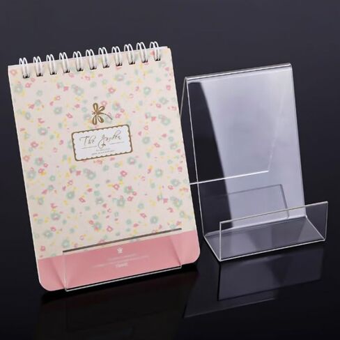 2 Pack Acrylic Book Stand, Clear Easel Stand for Display, Display Stand for Album, CD, Magazine, Postcard, Picture, Artworks, Phone, Tablet in Saudi Arabia