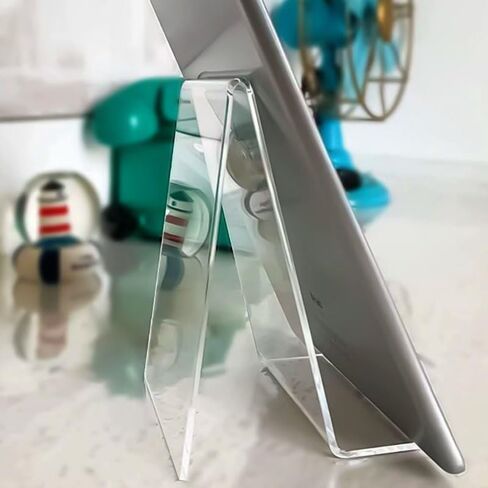 2 Pack Acrylic Book Stand, Clear Easel Stand for Display, Display Stand for Album, CD, Magazine, Postcard, Picture, Artworks, Phone, Tablet in Saudi Arabia