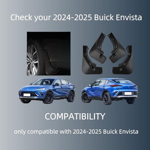 اللوحات الطينية لعام 2025 2024 بويك إنفيستا، واقيات دفقة العجلات والإطارات، اللوحات الطينية للسيارة، مادة البولي بروبيلين، واقيات الطين لجميع الأحوال الجوية، واقيات الطين لملحقات بويك إنفيستا الخارجية in Kuwait