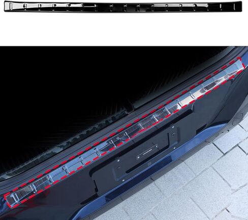 CTH لسيارة BMW X3 G45 2025-2026 غطاء حماية المصد الخلفي من الفولاذ المقاوم للصدأ ملحقات السيارة قطعة واحدة (خارجي، أسود) in Saudi Arabia