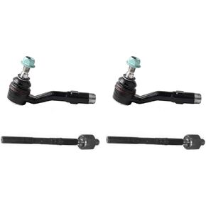 Set of 4 Front Inner Outer Steering Tie Rod End Tie Rods Replacement HZGEBTECH For BMW 525xi 2007 2006 For BMW 528i xDrive 2010 2009 For BMW 530xi 2007 2006 For BMW 535xi 2008 in Kuwait
