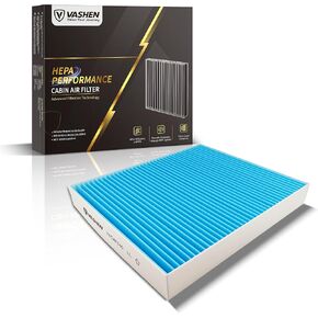 CF10743 Cabin Air Filter for Smooth Airflow & H11-Grade Filtration, Fit for Dodge Grand Caravan 2008-2020, for Chrysler Town & Country 2008-2016, Armada Titan QX50 - Skyblue Composite Media in Kuwait