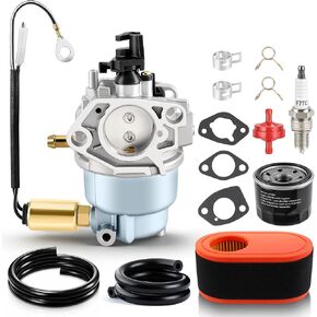 R1000 Carburetor for Craftsman T1000 T1200, Cub Cadet CC30 CC760ES, MTD CLT38G CLT42G, Troy-Bilt TBWC33XP TB42 Mower, 4P90JUE, 4P90JUD Engine, Replace Part# 951-05149, with Air Filter Turn Up Kits in Kuwait