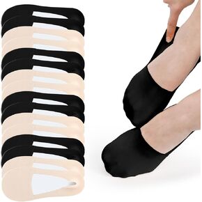 8 Pairs No Show Socks Womens, Non Slip Invisible Thin Liner Socks for Flats & Loafers (Cotton Bottom) US 5-9 in Kuwait
