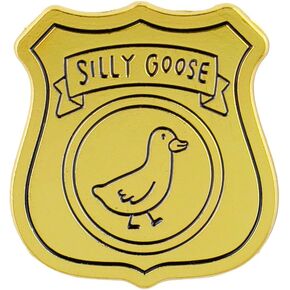 Silly Goose Badge Enamel Pin, Silly Goose Award Pin Brooch, Funny Gift For Teens Adults, Sassy Animal Silly Trophy Lapel Badge, Wacky Award Brooches, Funny Honk Meme Accessories in Kuwait