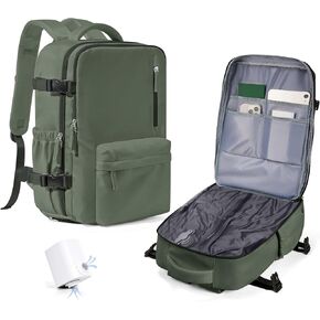 حقيبة ظهر بختم فراغ للسفر مع مضخة هواء مضغوطة، حقيبة نهارية، منتج شخصي يمكن حمله على متن الطائرة، حقيبة كمبيوتر محمول موفر للمساحة، تخزين مع نظام فراغ، حقيبة سفر للنساء والرجال، أزرق طاووس in Kuwait