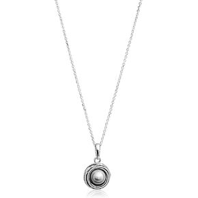 JEAN RACHEL JEWELRY 925 Sterling Silver Necklace for Women with Freshwater Pearl Vintage Design - Hypoallergenic, Lead & Nickel Free Jewelry - Artisan Handcrafted Statement Necklace in Kuwait