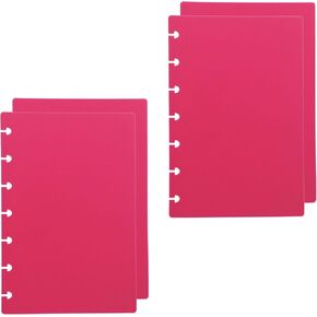 مجموعتان من أغطية دفاتر الملاحظات المنفصلة عن الحروف DIY مخطط القرص بألوان الحلوى المتوافقة مع Levenger Circa Arc TUL Eagle وHappy Planner (أسود، حرف) in Kuwait