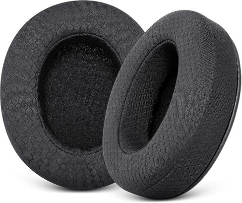 Replacement Ear Pads for Sony MDR 7506 - GVOEARS Earpad Mesh Fabric Cushions for MDR V6 V7 MDR-CD900ST Headphones with Memory Foam (Black) in Saudi Arabia