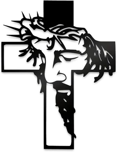 عيد الفصح المسيحي يسوع جدار الصليب ديكور المعادن الصليب الجدار شنقا المعادن الدينية الصليب جدار الفن الإيمان المسيحي ديكور للمنزل غرفة المعيشة غرفة نوم الكنيسة ديكور عيد الأم 12.59 × 9.84 بوصة in Kuwait