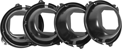 HECASA 4 PCS Headlight Buckets Compatible with 1964-1972 Chevrolet Chevy Chevelle/El Camino/Impala 1966-1970 Pontiac GTO/LeMans/Tempest Headlamp Molding Steel Electrophoresis Black in Saudi Arabia