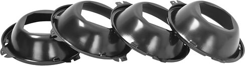 HECASA 4 PCS Headlight Buckets Compatible with 1964-1972 Chevrolet Chevy Chevelle/El Camino/Impala 1966-1970 Pontiac GTO/LeMans/Tempest Headlamp Molding Steel Electrophoresis Black in Saudi Arabia