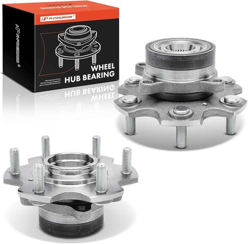 A-Premium 2 x Front Wheel Bearing and Hub Assembly with 6-Lug Compatible with Mitsubishi Montero 2001-2006 in Saudi Arabia