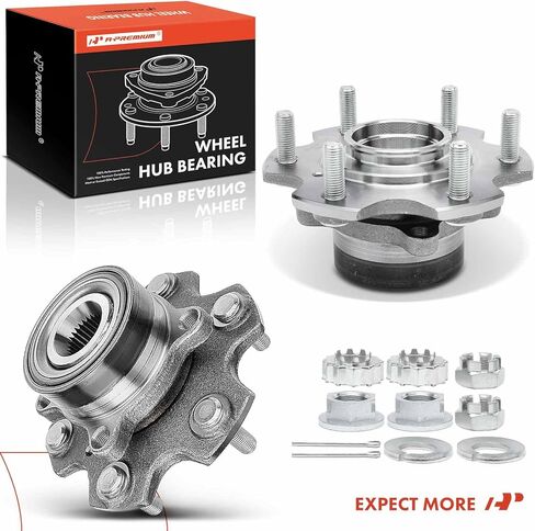 A-Premium 2 x Front Wheel Bearing and Hub Assembly with 6-Lug Compatible with Mitsubishi Montero 2001-2006 in Saudi Arabia