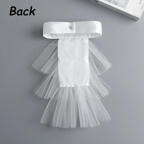 XEPST 3 Pieces Colonial Unisex Lace Jabot Collar and Cuffs Set, White Victorian Ruff Collar Costume Accessory for Women Men Victorian Colonial Costume in Saudi Arabia