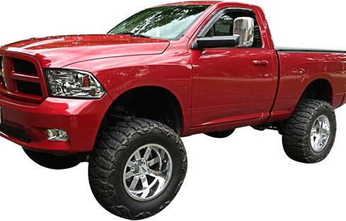 شريط IKON MOTORSPORTS على أقنعة النوافذ الخارجية، متوافق مع كابينة دودج رام العادية 2002-2009، نمط نحيف من الأكريليك دخان ملون للشمس المطر واقي من الرياح وتنفيس الهواء in Saudi Arabia