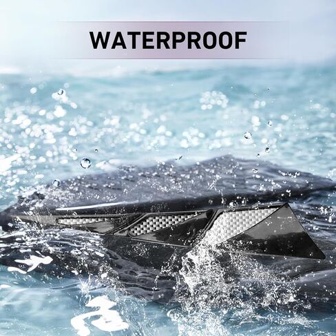 2PCS Car Hood Ventilation Cover, ABS Airflow Side Shark Fin Spoiler, Adhesive Fender Nighttime Reflective Warning Accessories, Universal for Most Cars, SUVs, Trucks (Black) in Kuwait