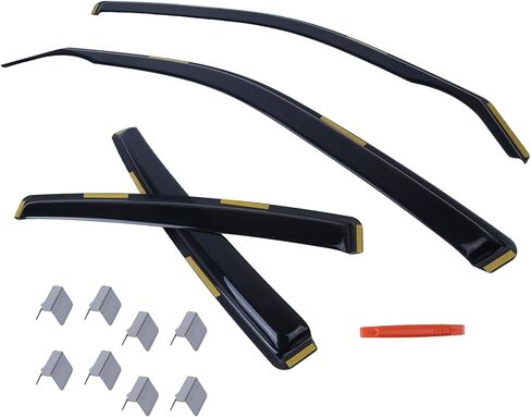 4Pcs Window Rain Guard Vent Visors Shades, Compatible with Dodge Charger 2011-2023, in-Channel Wind Deflectors Vent Visors for Sun Protection Replacement in Kuwait