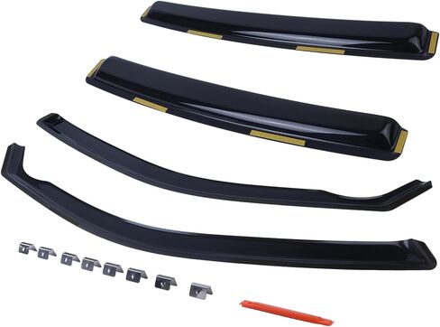 4Pcs Window Rain Guard Vent Visors Shades, Compatible with Dodge Charger 2011-2023, in-Channel Wind Deflectors Vent Visors for Sun Protection Replacement in Kuwait