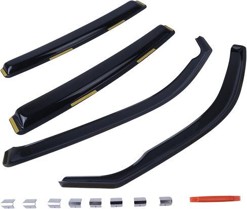 4Pcs Window Rain Guard Vent Visors Shades, Compatible with Dodge Charger 2011-2023, in-Channel Wind Deflectors Vent Visors for Sun Protection Replacement in Kuwait