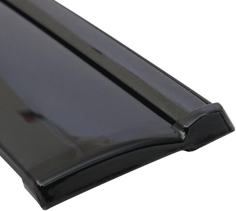 IKON MOTORSPORTS，Window Visor Compatible with 2017-2022 Toyota C-HR, Injection Polycarbonate with Black Chrome Trim 4PCS Wind Deflector Rain Guard Shade, 2018 2019 2020 in Saudi Arabia