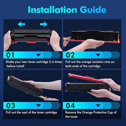 414A Toner Cartridges 4 Pack MFP M479fdw Replacement for HP 414A 414X Works for Color LaserJet Pro MFP M479fdw M479fdn M454dw M454dn M479 M454 Printer Ink| Black Cyan Yellow Magenta in Kuwait