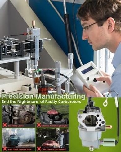 R1000 Carburetor for Craftsman T1000 T1200, Cub Cadet CC30 CC760ES, MTD CLT38G CLT42G, Troy-Bilt TBWC33XP TB42 Mower, 4P90JUE, 4P90JUD Engine, Replace Part# 951-05149, with Air Filter Turn Up Kits in Kuwait