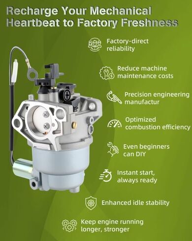 R1000 Carburetor for Craftsman T1000 T1200, Cub Cadet CC30 CC760ES, MTD CLT38G CLT42G, Troy-Bilt TBWC33XP TB42 Mower, 4P90JUE, 4P90JUD Engine, Replace Part# 951-05149, with Air Filter Turn Up Kits in Kuwait