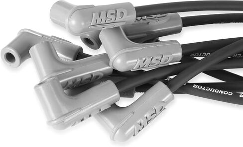 MSD 31293 Super Conductor Spark Plug Wire Set Black in Saudi Arabia