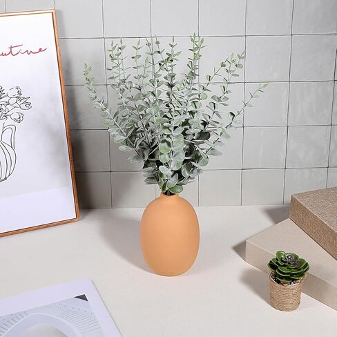 KALIONE 20 Pcs Eucalyptus Stems Artificial Flowers, Artificial Flowers for Decoration, Greenery for Vase, Faux Eucalyptus Stems for Home Office Flowers Bouquet Centerpiece Wedding Decoration in Saudi Arabia