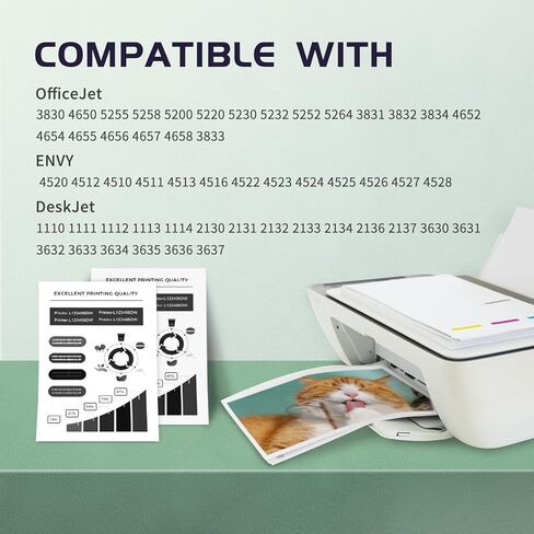 ZIPRINT 63XL Black Ink Cartridges Replacement for Hp Ink 63 63XL Black Ink Cartridges Compatible with HP Officejet 3830 4650 5255 5258 Envy 4520 4512 DeskJet 3630 2130 1112 Printer,2 Pack Black in Kuwait