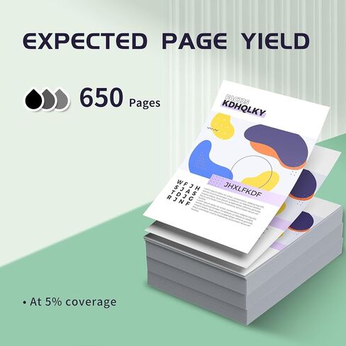 ZIPRINT 63XL Black Ink Cartridges Replacement for Hp Ink 63 63XL Black Ink Cartridges Compatible with HP Officejet 3830 4650 5255 5258 Envy 4520 4512 DeskJet 3630 2130 1112 Printer,2 Pack Black in Kuwait