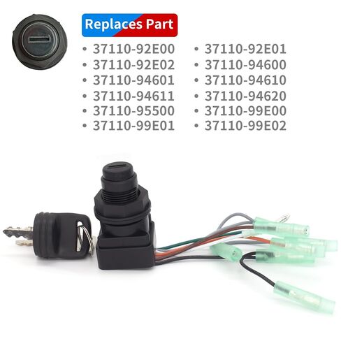 37110 92E00 Boat Main Switch Ignition Key Assembly for Suzuki 2 & 4 Stroke 8-225 HP Outboard Motors Control Box Replaces 37110-92E01 37110-99E01 Sierra MP51010 in Kuwait