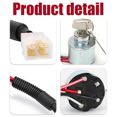 66101-55200 Ignition Switch with 2 Keys, Replacement for Kubota Tractors & Mowers BX22D, BX23D, BX2230, BX1500-BX2200, ZD18-ZD28, TG1860, G1700-G2460 in Kuwait