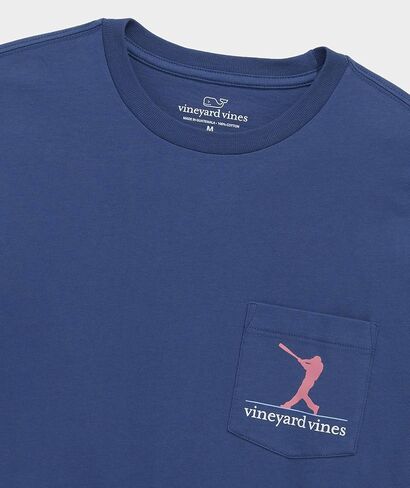 Vineyard Vines Men's Baseball Silo USA Short-Sleeve Pocket Tee in Saudi Arabia