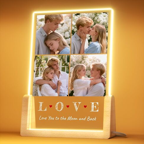 Valentines Day Gifts Personalized Spotify Plaque - Customized Photo Gift for Her Him, Acrylic Spotify Song Plaque - Custom Picture Frame Gifts for Girlfriend Boyfriend in Saudi Arabia