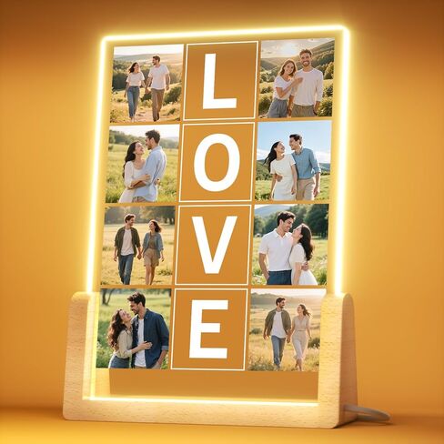 Valentines Day Gifts Personalized Spotify Plaque - Customized Photo Gift for Her Him, Acrylic Spotify Song Plaque - Custom Picture Frame Gifts for Girlfriend Boyfriend in Saudi Arabia