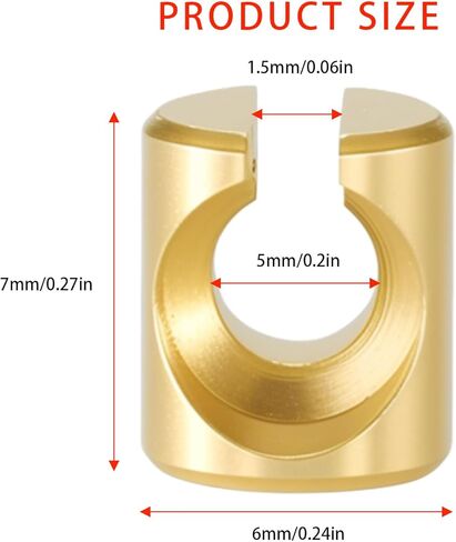 6 PCS Upgraded Throttle Idle Cable Ferrules Compatible with Harley 1996-2006 FLHR Road King 2009-2017 FXDF Fat Bob, End Joint Guide Nut Kit, Anti-Vibration Guide Nut for Carburetor Idle Control​​ ​​ in Kuwait