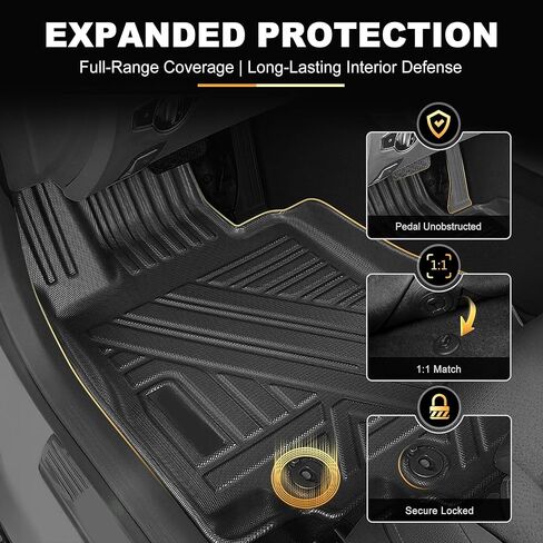AOMSAZTO Floor Mats & Cargo Liner Compatible with Mazda CX-5 2017-2025: Custom Fit All Weather Car Mats, Black in Saudi Arabia