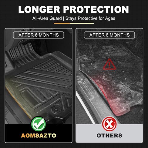 AOMSAZTO Floor Mats & Cargo Liner Compatible with Mazda CX-5 2017-2025: Custom Fit All Weather Car Mats, Black in Saudi Arabia