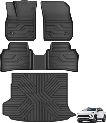 KARPAL Floor Mats for 2021-2025 2026 Buick Envision, All Weather TPE Protection Floor Liners Full Set Car Mats Accessories, Front & 2nd & Cargo Liner & Backseat Mat in Saudi Arabia
