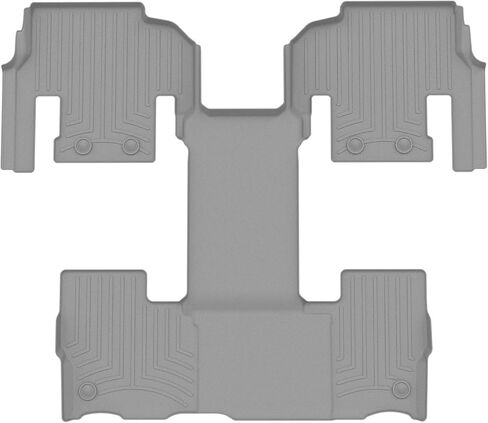 بطانات أرضية مخصصة من WeatherTech لسيارة Jeep Wagoneer، Wagoneer L، Grand Wagoneer - الصف الثاني/الثالث (4417044)، أسود in Saudi Arabia