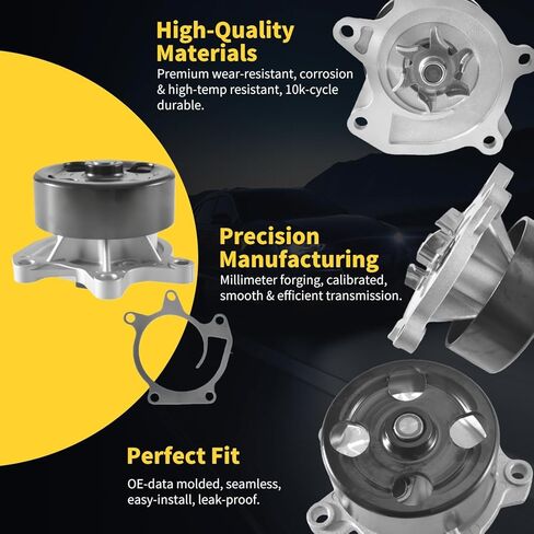 AW6749 Engine Water Pump Kit Fit for Nissan Rogue Sentra Altima Kicks Juke 2013 2014 2015 2016 2017 2018 2019 2020 L4 1.6L/1.8L/2.0L/2.5L 41102, W2614M in Kuwait