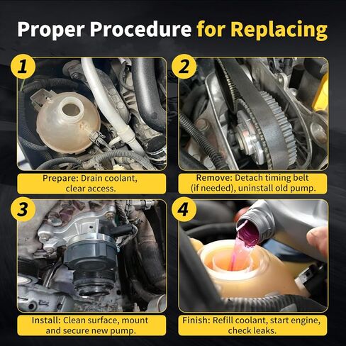 AW6749 Engine Water Pump Kit Fit for Nissan Rogue Sentra Altima Kicks Juke 2013 2014 2015 2016 2017 2018 2019 2020 L4 1.6L/1.8L/2.0L/2.5L 41102, W2614M in Kuwait